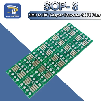 10 ADET SOP8 dönüş DIP8 / SMD DIP IC adaptör soketi SOP8 / TSSOP8 / SOIC8 / SSOP8 Kurulu DIP Adaptörü Dönüştürücü Plakası 0.65 mm 1.27 mm