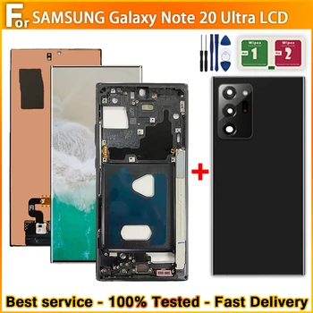 AMOLED Not 20 Ultra lcd ekran Samsung Galaxy Not İçin 20 Ultra N985 N985F Ekran Dokunmatik Ekran Değiştirme %100 % Test Edilmiş
