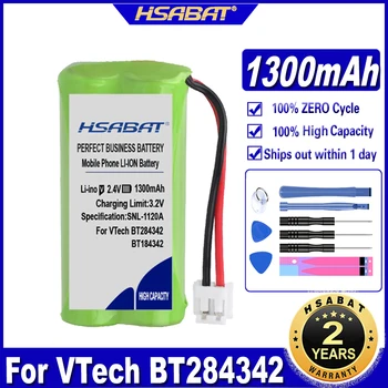 HSABAT BT284342 1300mAh Pil için VTech BT284342 BT18433 BT28433 CS6209 CS6219 CS6229 BT8001 BT8300 Piller