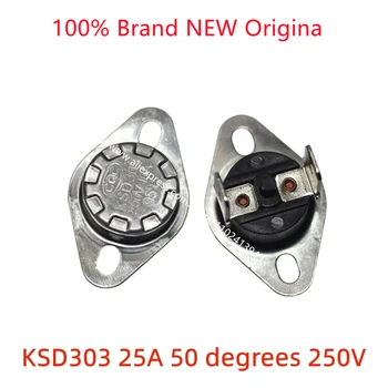 Sıcaklık kontrol anahtarı KSD303 25A 50 derece 250V seramik otomatik sıfırlama 25A 50 derece termal koruyucu.