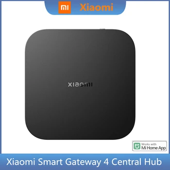 Orijinal Xiaomi Akıllı Merkezi Ağ Geçidi 4 Bluetooth ÖRGÜ 5GHz 10/100Mbps Ethernet Portu Mijia akıllı Hub ile Çalışır App mihome
