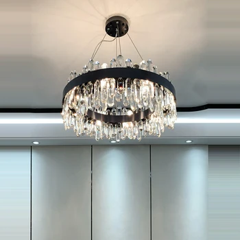 2023 LED kristal Yuvarlak Tasarımcı avize Aydınlatma Oturma odası yemek odası İçin kristal kolye ışık Winfordo aydınlatma