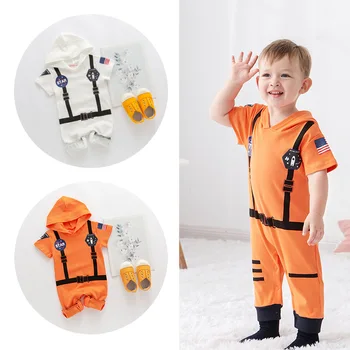 Bebek Uzay Astronot Kostüm Bahar yaz giysileri Yürümeye Başlayan Çocuk Kız Romper Cadılar Bayramı Anime Cosplay Kıyafet 3 6 9 12 18 Ay