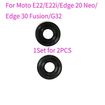 1 takım 2 ADET Motorola Moto E22 E22i Kenar 30 Neo Fusion G32 Arka Arka Kamera Cam lens kapağı Yapışkanlı Etiket