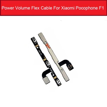 Güç ve Hacim Flex Kablo Xiaomi Mi Pocophone F1 Güç ve Ses Anahtarı Düğmesi Flex Şerit Kablo Değiştirme Onarım Parçaları