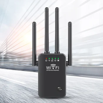5GHz Kablosuz WiFi Tekrarlayıcı 300Mbps Yönlendirici Wifi Güçlendirici 2.4 G Wifi Uzun Menzilli Genişletici 5G Wi-Fi sinyal amplifikatörü Tekrarlayıcı Wifi