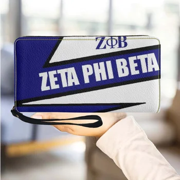 PU Deri Bileklik Cüzdan Zeta Phi Beta Tasarım Rahat Kızlar Kredi kart tutucu bozuk para cüzdanı Banliyö Sokak Alışveriş Debriyaj 2023