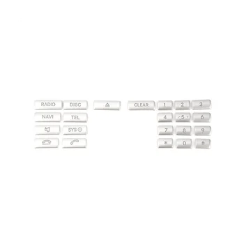 Araba Merkezi Konsol Multimedya CD Paneli Düğmesi Sticker Trim için Mercedes Benz a B Sınıfı W176 W246 CLA C117 GLA X156