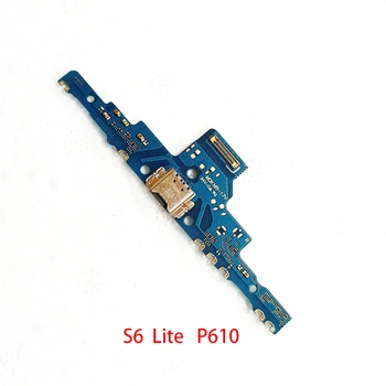 10 Adet USB şarj yuvası Konektörü Şarj Portu Flex Kablo Samsung Galaxy Tab İçin S6 Lite P610