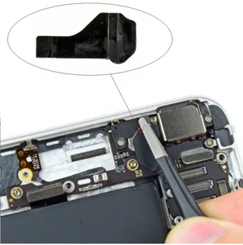 Yüksek kalite Hakiki 2 Parça arka kamera sol siyah çıkartmalar iPhone 6 Artı 5.5 