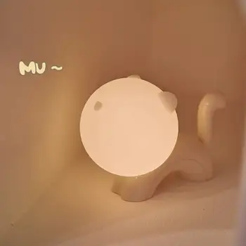 Karikatür LED Lamba Yaratıcı Yumuşak Hediye Kedi Tarzı Dokunmatik Sensör şarj edilebilir LED lamba Ev Dekor