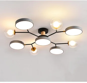 Avizeler LED tavan lambası İskandinav kapalı yaratıcı Modern basit yatak odası yemek oturma odası ev dekorasyon ışıkları