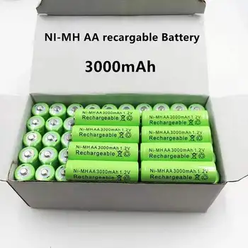 4 ~ 20 ADET 1,2 V 3000 mAh Nİ MH AA Ön şarjlı Piller Şarj Edilebilir Nİ-MH Şarj Edilebilir AA Piller için Mikro Fono De La Cmara