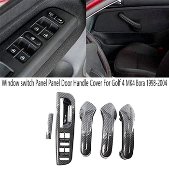 Araba Pencere Anahtarı panelli kapı kulp kılıfı Araba pencere camı Paneli düğme kapağı Golf 4 Jetta MK4 Bora 1998-2004