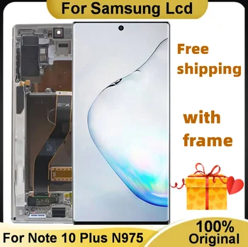 Orijinal Ekran SAMSUNG Galaxy Not İçin 10 Artı Çerçeve İle 6.8 