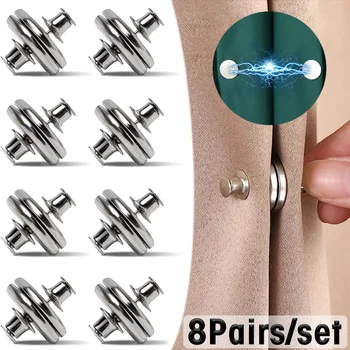 8 Çift Perde Manyetik Düğme Tırnak Ücretsiz Ayrılabilir Pencere Perde Yakın Mıknatıs Toka Ayarı Perde Klipsi Odası Aksesuarları