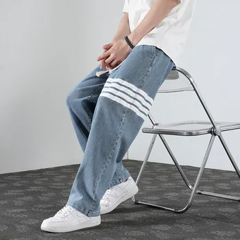 Erkek Kot Baggy Kargo pantolon Erkek Giyim Rahat Kore Moda 2023 İlkbahar Sonbahar Artı Boyutu Elbise Y2k Streetwear Hombre Pantolon
