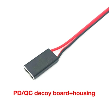 USB C QC 2.0 3.0 DC Gerilim Tetik Yem DC DC Güçlendirici Modülü 9V 12V 20V Ayarlanabilir Güç Tipi-C Şarj Dönüştürücü Kurulu