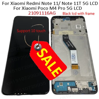 Orijinal LTPro Xiaomi Redmi İçin Not 11 11T 5G Note11 lcd ekran Dokunmatik Panel Ekran Digitizer İçin Poco M4 Pro 5G 21091116AG
