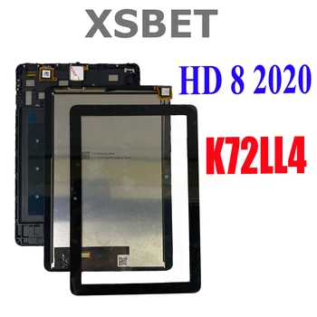Amazon Yangın HD 8 için 2020 10th Gen K72LL4 lcd ekran Dokunmatik ekran Digitizer Cam Meclisi