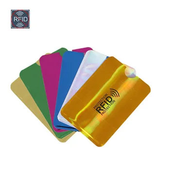 Yeni Anti Rfıd Banka kart tutucu Metal NFC Engelleme okuyucu kilidi KIMLIK Kredi kart çantası Erkekler Kadınlar Lazer Alüminyum Kart Durumda Korumak